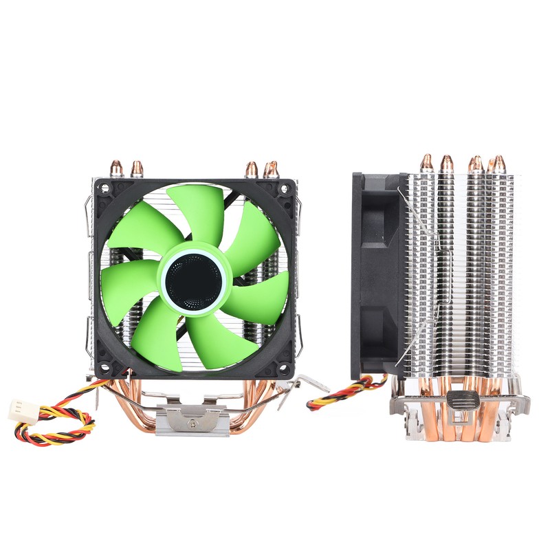 CPU Fan 4 Heatpipes 90mm 3pin Noiseless Plug and Play