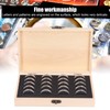 20 Grid Coin Collection Box Wooden Coin Protection Storage Box