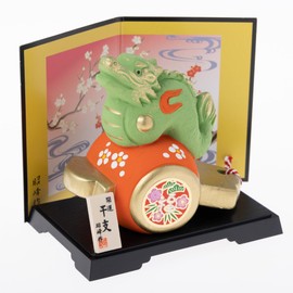 Seto Pottery Sha 2024 Zodiac Figurine Figurine Compact Dragon Dragon Tatsu New Year Decoration Kavel Tatsuri Naka Shoho Kiln 125