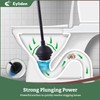 Eyliden Toilet Bowl Wand Kit and Plunger Combo, with 10pcs