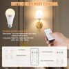 Vitnucrol 4 Pack Rechargeable Light Bulbs with Remote, E26 Wireless