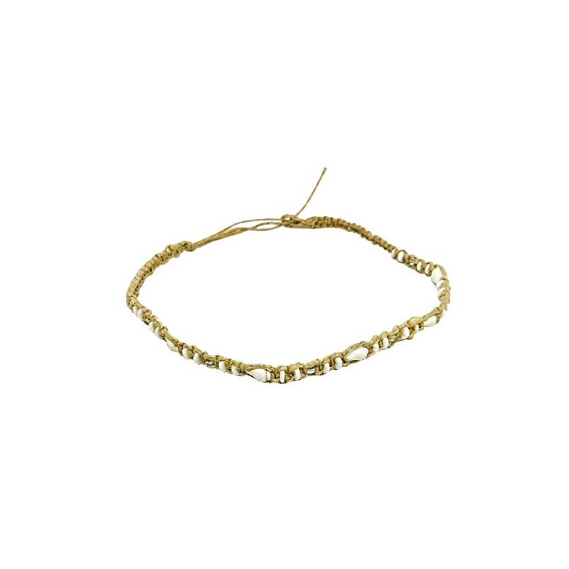 Zero Gravity Hawaii Hawaiian Shell and Puka Shell Hemp Bead