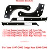 US AUTO PARTS PLUS New Front Inner & Outer Bumper