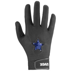 uvex glamstar Flexible Riding Gloves for Children Durable Excellent Grip Black/Blue 5