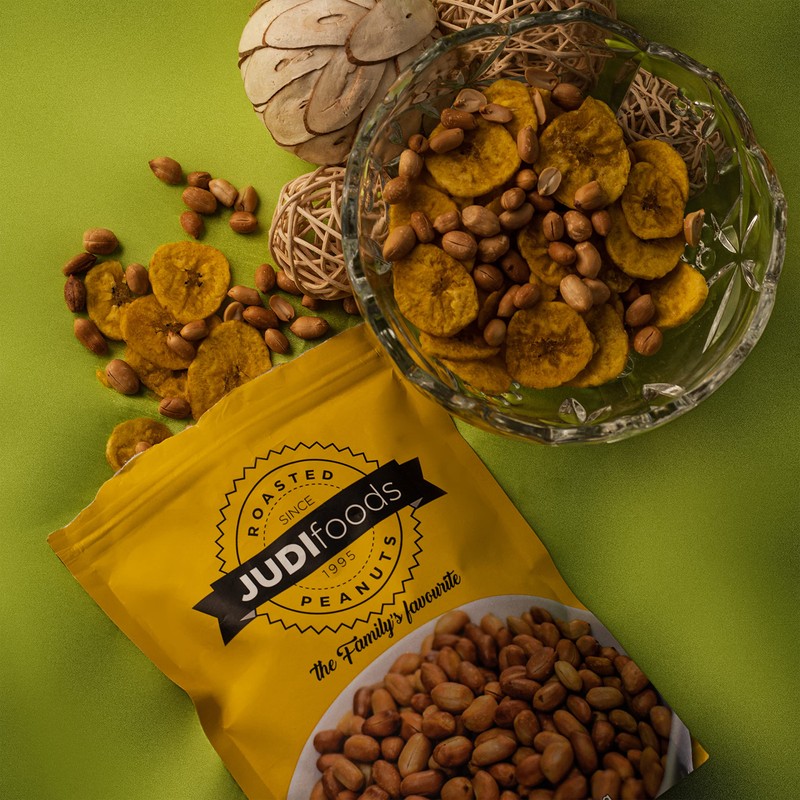 Judi Foods Peanuts- Roasted Peanuts, Lightly Salted Peanuts, Savory Peanuts,