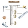 Bifold Door Hardware Kit, 36-Inch Bi-fold Closet Door Track Kit