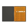 Oxford Meetingbook International A4, kariert, 160 Seiten, mit Gummizugmappe und