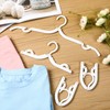 Sieral 40 Pcs Foldable Travel Hangers Plastic Portable Folding Clothes