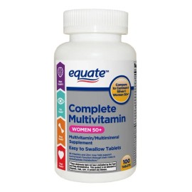 Equate Multivitamnico Para Mujer 50 100 Tabletas Sin Sabor - de, y,