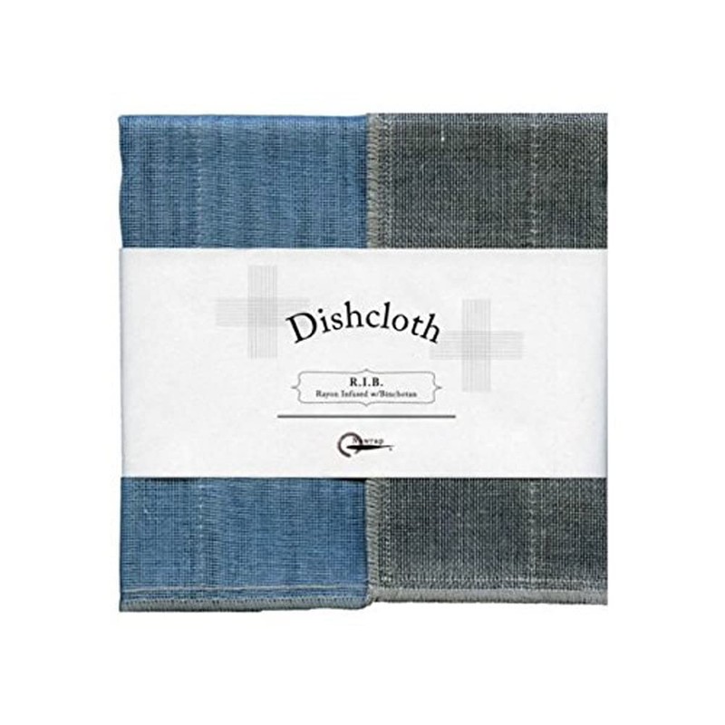 Nawrap Binchotan Charcoal Dishcloths, Naturally Anti-Odor, Set of 3, Aqua,