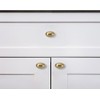 khtumeware 10 Pack 1-3/8 inch(35mm Brushed Brass Cabinet Knobs Dresser