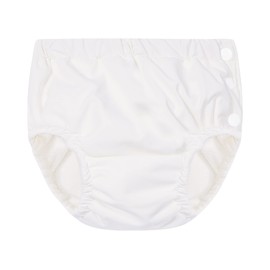 Durio Reusable Swim Diapers Washable Baby Swim Diaper Unisex Infant Toddler Swimming Diapers A White 6 Months