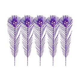 Queens of Christmas Peacock Feather Pick, Purple
