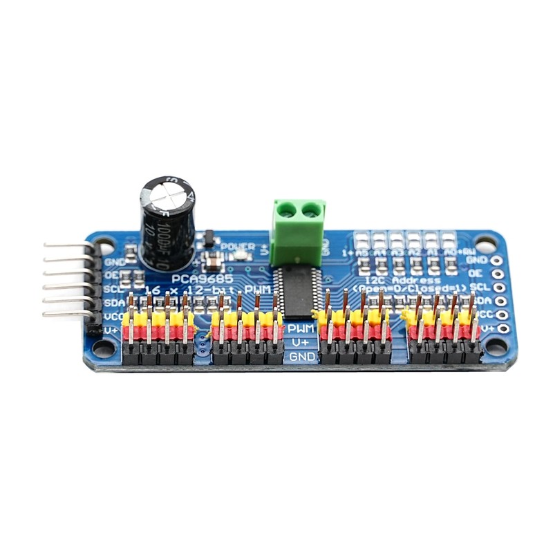 DIGISHUO 2Pcs PCA9685 16 Channel 12 bit PWM Servo Motor