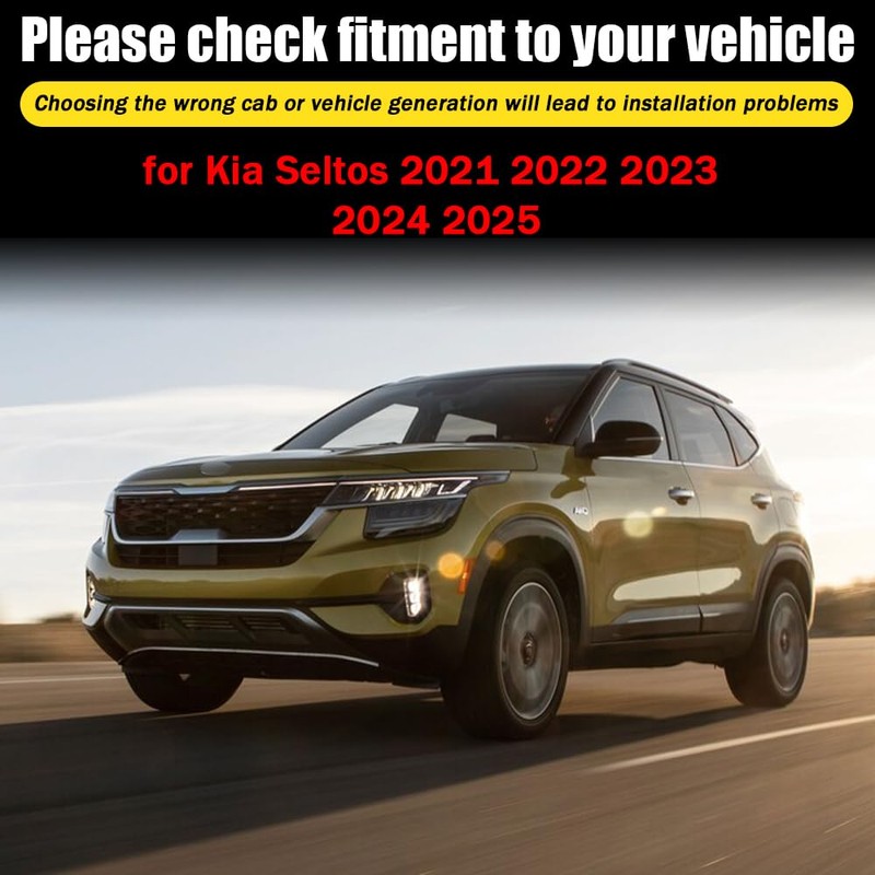 LETINGFAR Window Visors Rain Guards for Kia Seltos 2021 2022