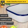 Krüger Husum Enamel Casserole Dish, Oven-Safe up to 250 °C,
