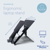R-Go Riser Ergonomic Laptop Stand with Document Holder - Folding