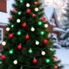 100 LED 50Ft Globe Christmas Lights Outdoor, Round G30 Christmas