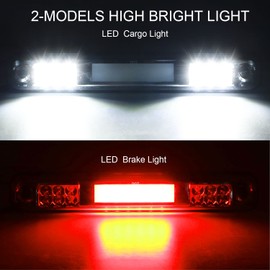 Tresound 3rd Third Brake Cargo Light for 88-99 Chevy | GMC C1500 C2500 K1500 K2500 Silverado Blazer LED High Mount Stop light (Clear Lens)