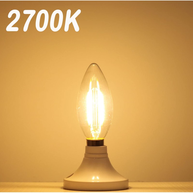 Lamsky E14 European Screw Base LED Filament C35 Shape Bullet