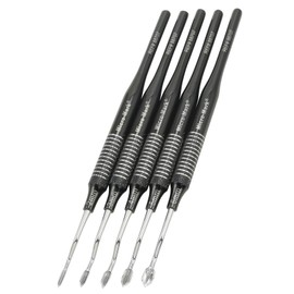 5 PC. V-Gouge “Premier Elite” Titanium-Plated Chisel Set by Micro-Mark