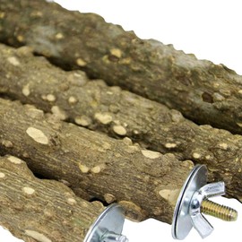 PINVNBY Bird Perch Nature Wood Prickly Parrot Stand Toy Branch Platform Paw Grinding Stick for Small Medium Birds Cockatiel Parakeet Conure Cage Accessory Pack of 3