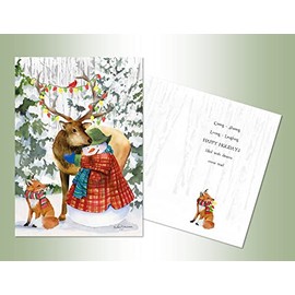 Deluxe Glitter Embellished Boxed Christmas Cards