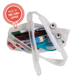 ZIPIT Monster Pencil Case Special Edition, Clear Transparent
