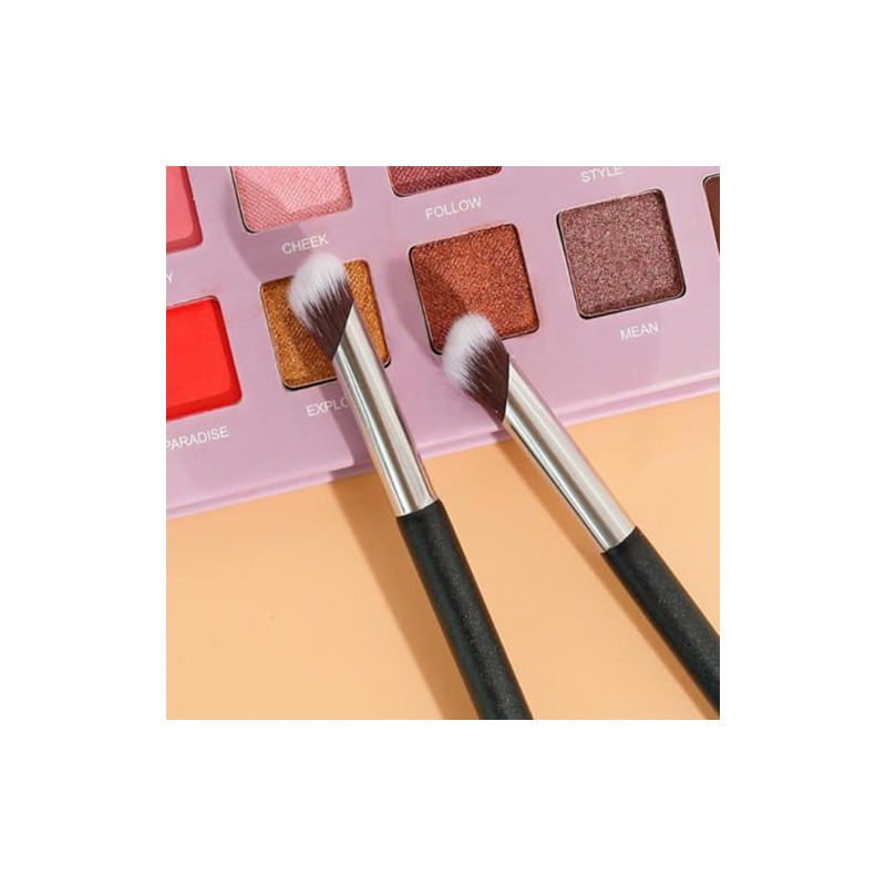 Yardwe Brocha Correctora de Ojeras Elf Punta Angular y Fibras