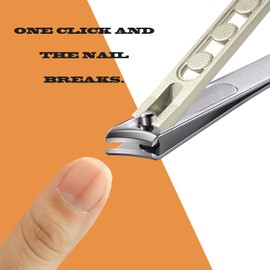 Nail Clippers Set for Men and Women two Packs 402 Stainless Steel, Sharp and Long-Lasting, the Elderly Thick Nails can Be Used Toenail Clippers, With Individual Packaging and 1 Transparent Storage Box