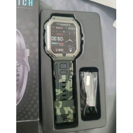 Smart Watch Gym Military Style Outdoor Sports Heart Rate Fitness Tracker Green