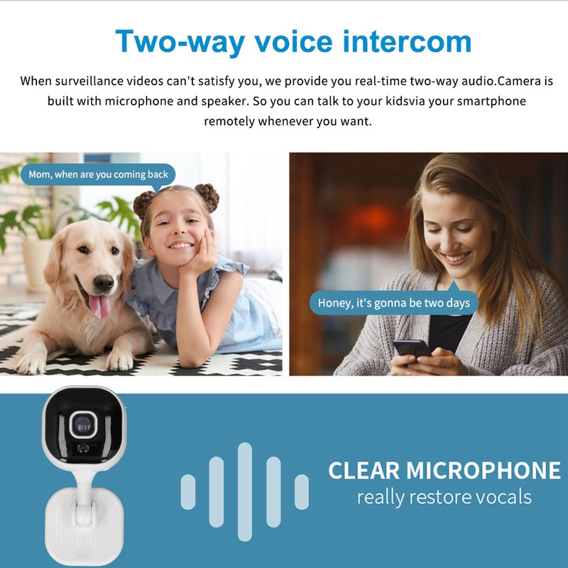 Wireless Camera 1080P Infrared Night Vision 2 Way Audio Security