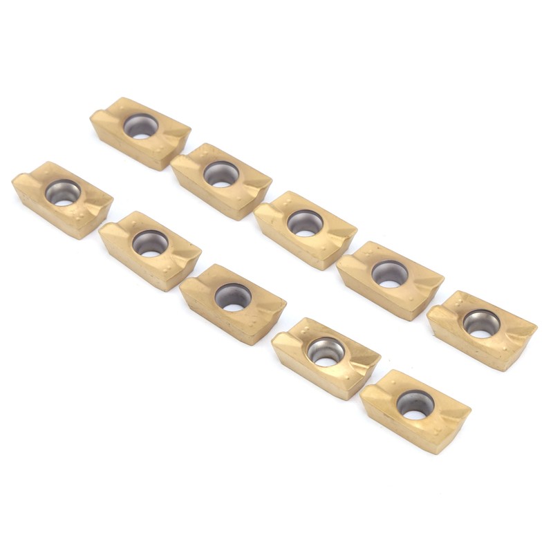 10Pcs Milling Inserts APMT1604 Cemented Carbide Yellow Coating Accessorie for