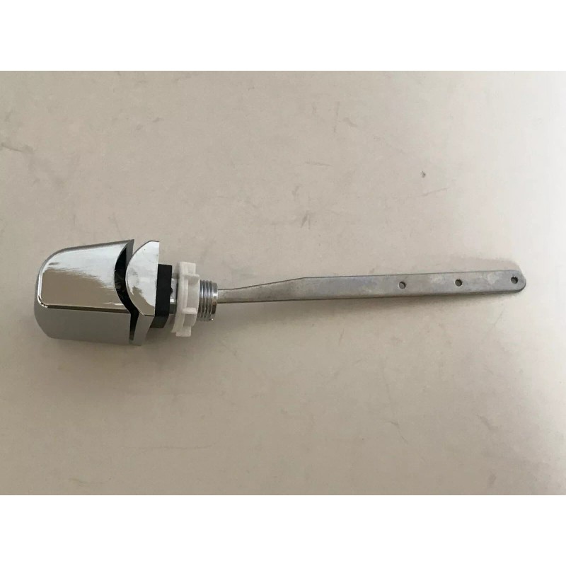 NUFLUSH Chrome Push-Down Flush Handle, Side Mount