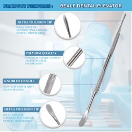 A2Z Dental Beale 7A Spatula Wax Carver Double Ended Instrument, Stainless Steel Instrument, Lab Technician Spatula Amalgam Mixing Carving Instrument