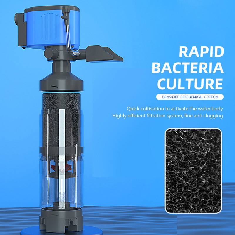 Aquarium Internal Filter 5 in 1 Quiet Multifunction Fish Waste
