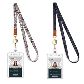 Cute Lanyard id Holder Durable Retractable lanyards for id Badges,Waterproof ID Badge Holder for Cruise Ships Key Cards