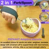PKPKAUT 2 in 1 Frok/Spoon for Hand Tremors, Adaptive Handicap