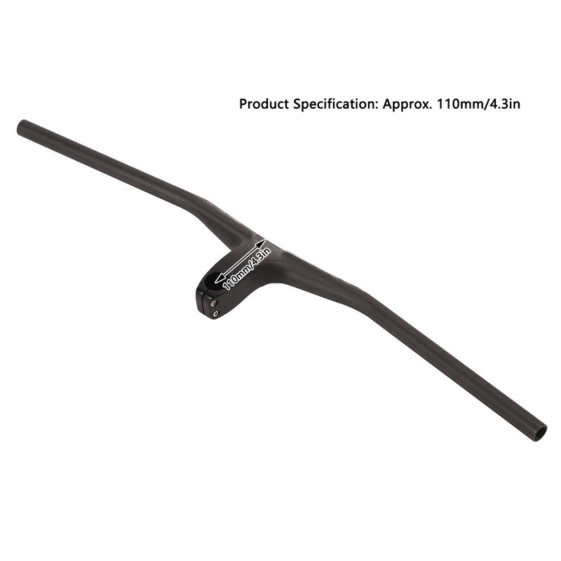 Bike Straight Handlebar Carbon Fiber Negative 17 Degree Bicycle One