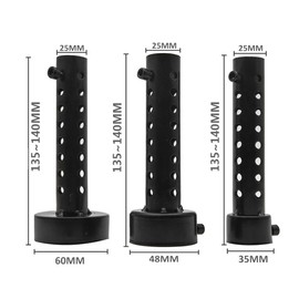 48 mm Motorcycle Db Killer, Baceyong Pack of 2 Universal Muffler Muffler Killer Muffler Silencer, Adjustable Noise Sound Eliminator, for Manifold Street Bike Scooter, Black