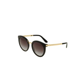 D&G Dolce & Gabbana Women's 0DG4268 Square Sunglasses, Black Gradient, 52 mm
