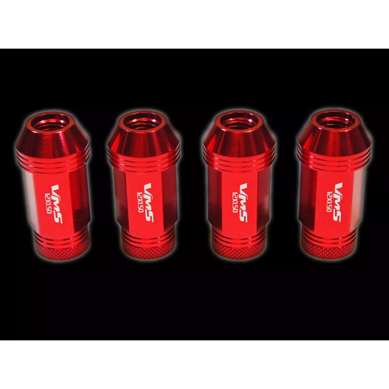 VMS RACING 16PC 48MM PREMIUM EXTENDED WHEEL ALUMINUM LUG NUTS