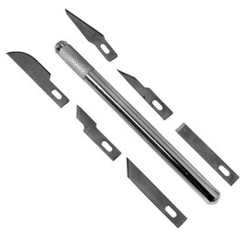 DEKTON DT60970 7piece Hobby Kit, Aluminium Handle and six Carbon Steel Blades.
