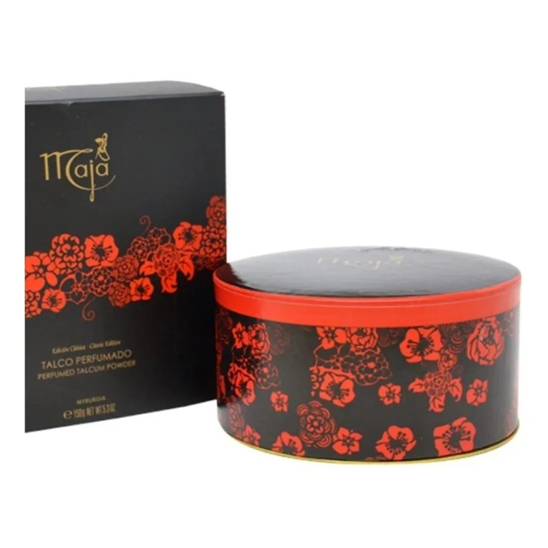 Talco corporal Maja perfumado con talquera edición clásica 150g