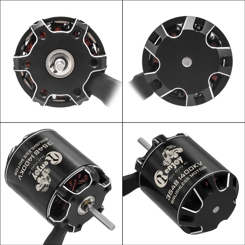 3548 1400KV Brushless Outrunner Motor with AM32 80A Brushless ESC