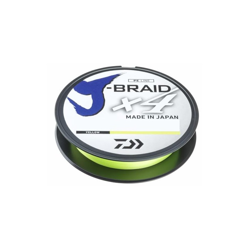 Daiwa J-Braid X4 135m Yellow 0.13mm