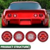 GRAND ORANGE Tail Lights Assembly Rear Lights with Backup Lights