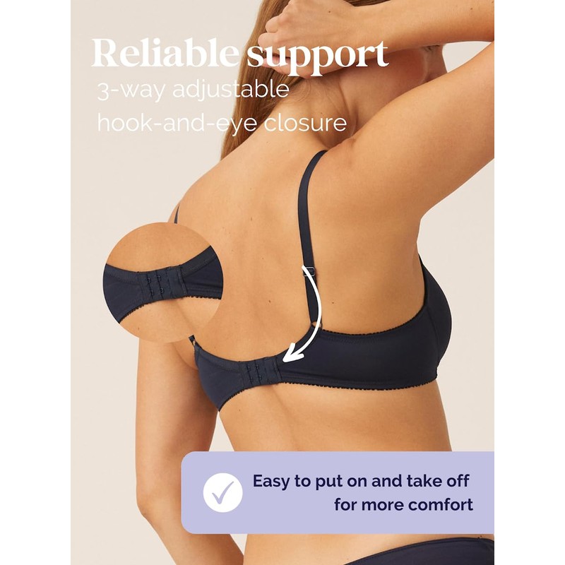 Naturana Cup Bra without Underwire 5166 - dark blue, size: