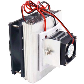 Yrhrol Mini Air Conditioner DC 12V DIY Thermoelectric Peltier Refrigeration Cooling System Heat Sink Conduction Module Semiconductor Fridge Refrigeration Cooling System DIY Kit