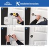 HOMOTEK 12 Pack Closet Door Finger Pull 2-1/8”, Easy Snap